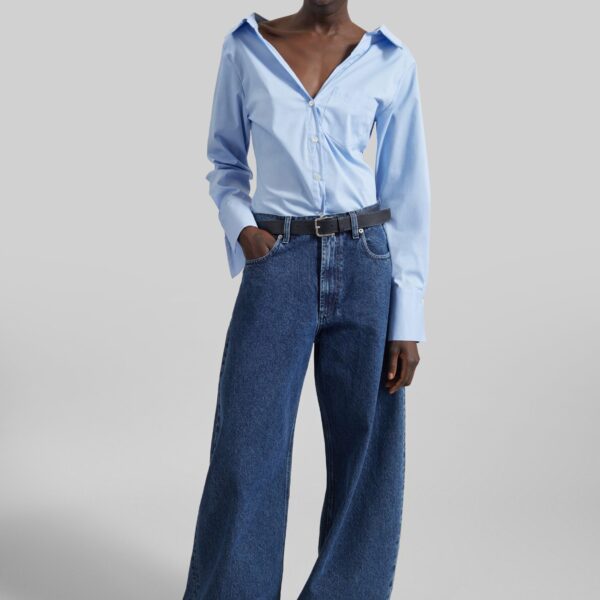 The Frankie Shop Tiona Fitted Shirt – Light Blue, view 5
