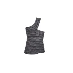 The Frankie Shop Tisto Top - Dark Grey - Oversized Minimalist Tops in Grey - Shop at Luxury Shoes 