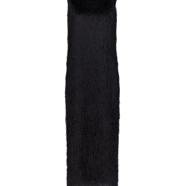 The Frankie Shop Tiwa Fringed Maxi Dress – Black