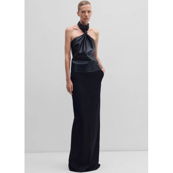 The Frankie Shop Top #01 - Black - Oversized Minimalist Tops in Black - Shop at Luxury Shoes 