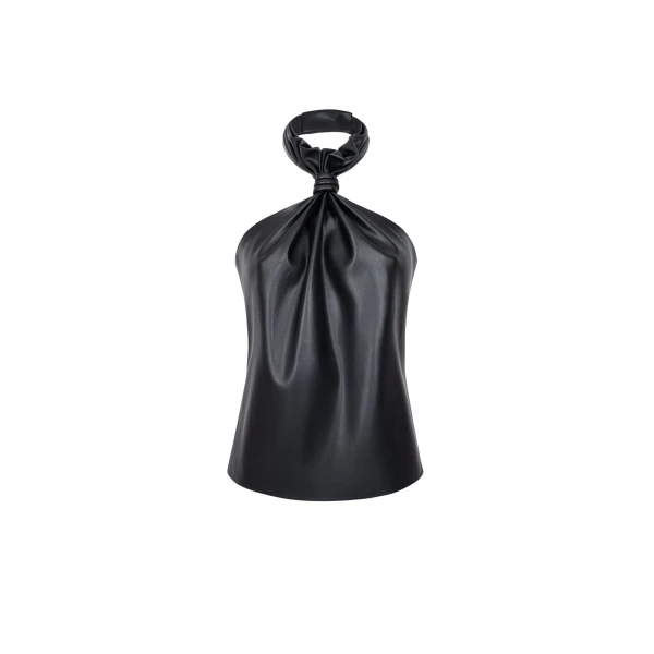 The Frankie Shop Top #01 - Black - Oversized Minimalist Tops in Black - Shop at Luxury Shoes 