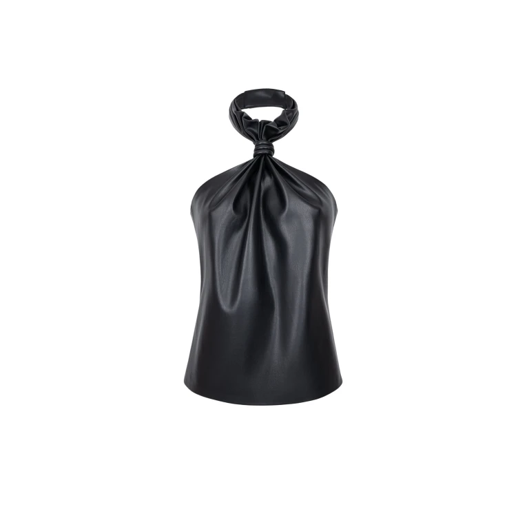 The Frankie Shop Top #01 - Black - Oversized Minimalist Tops in Black - Shop at Luxury Shoes 