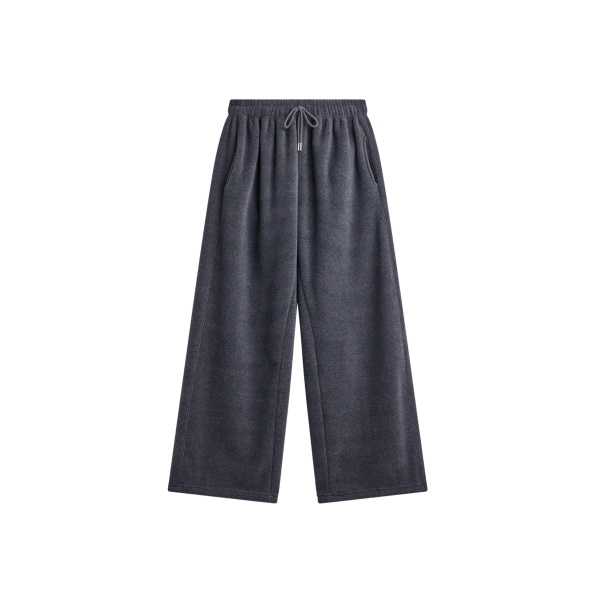 The Frankie Shop Treveray Fleece Sweatpants - Dark Grey - Oversized Minimalist Pants in Grey - Shop at Luxury Shoes 