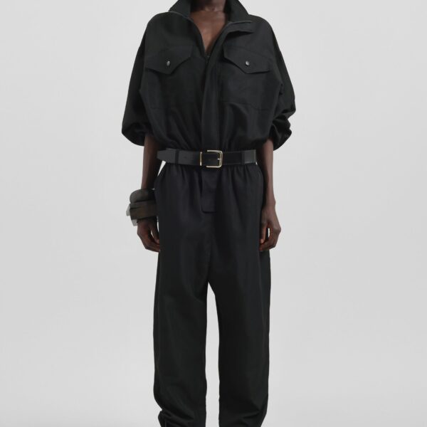 The Frankie Shop Tropez Jumpsuit – Black, view 2