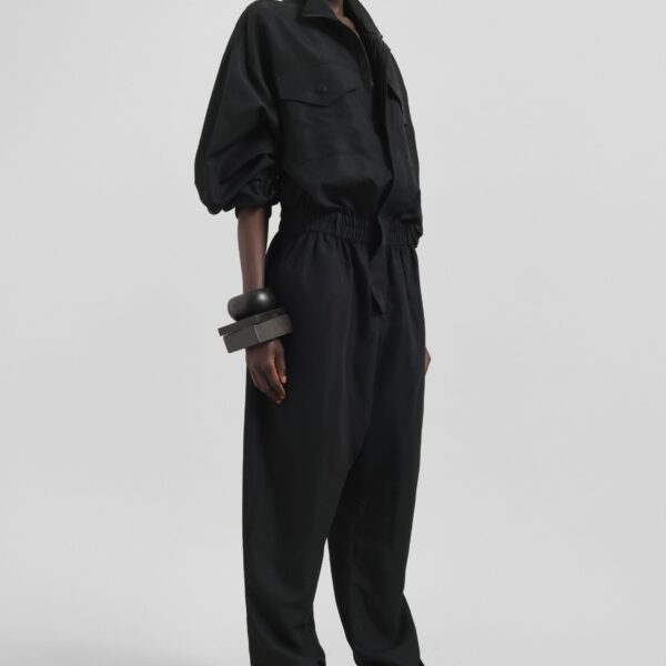 The Frankie Shop Tropez Jumpsuit – Black, view 4