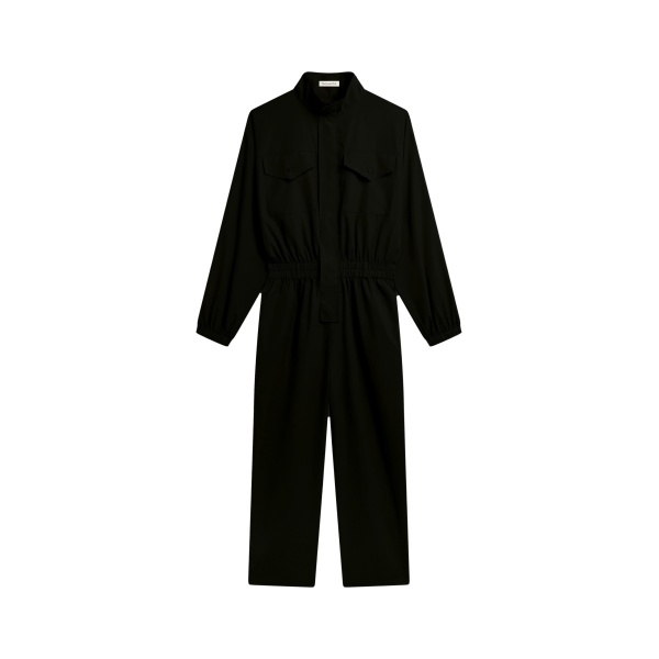 The Frankie Shop Tropez Jumpsuit - Black - Oversized Minimalist Jumpsuit in Black - Shop at Luxury Shoes 