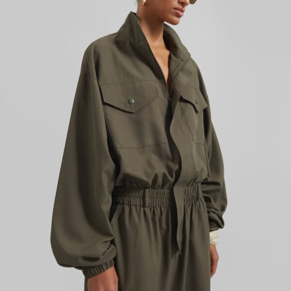 The Frankie Shop Tropez Jumpsuit – Khaki, view 6