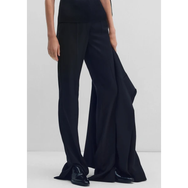 The Frankie Shop Trousers #02 - Black - Oversized Minimalist Pants in Black - Shop at Luxury Shoes 