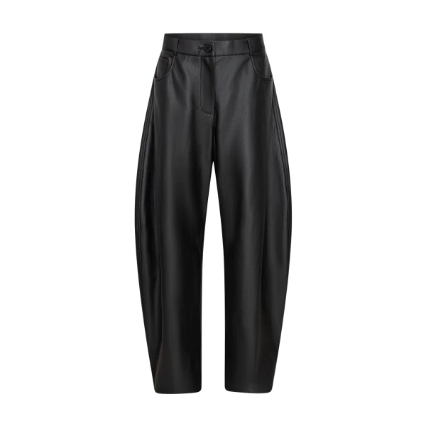 The Frankie Shop Trousers #08 - Black - Oversized Minimalist Pants in Black - Shop at Luxury Shoes 