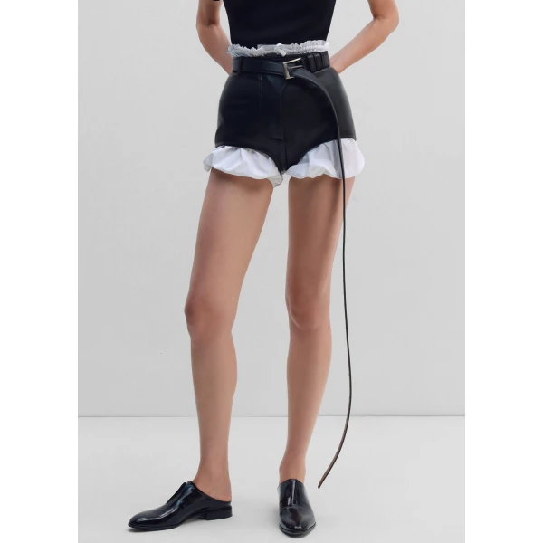 The Frankie Shop Trousers #09 - Black - Oversized Minimalist Pants in Black - Shop at Luxury Shoes 