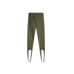 The Frankie Shop Twilla Stirrup Leggings - Olive - Oversized Minimalist Pants in Green - Shop at Luxury Shoes 