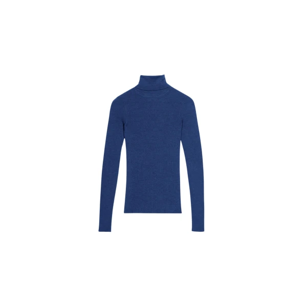 The Frankie Shop Utica Thin Turtleneck Sweater – Blue