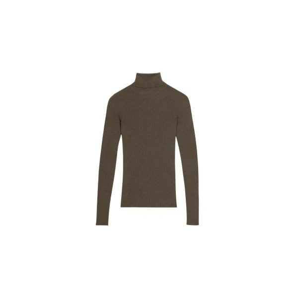 The Frankie Shop Utica Thin Turtleneck Sweater – Olive