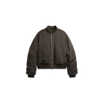 The Frankie Shop Valdres Padded Bomber Jacket - Brown - Oversized Minimalist Jackets in Beige - Shop at Luxury Shoes 