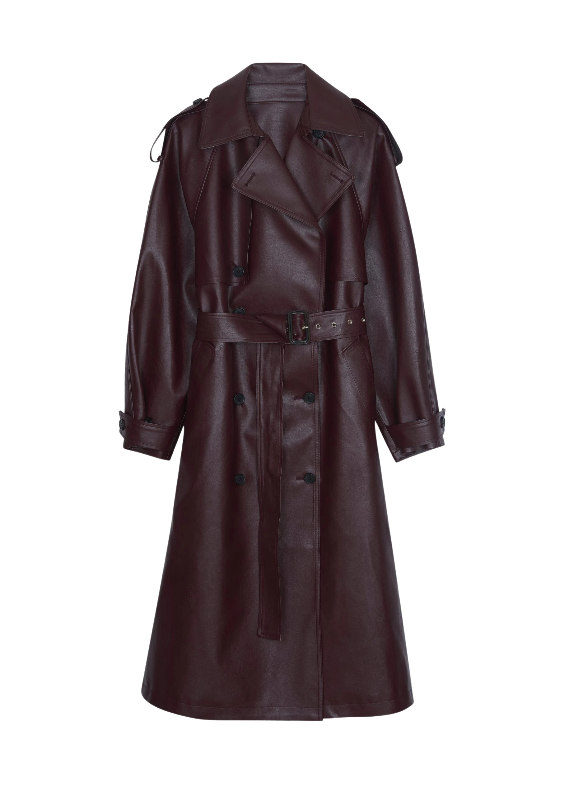 The-Frankie-Shop-Vandve-Faux-Leather-Trench-Burgundy-coveti-scaled51939_nobg The Frankie Shop Vandve Faux Leather Trench - Burgundy - Oversized Minimalist Coats in Red - Shop at Luxury Shoes