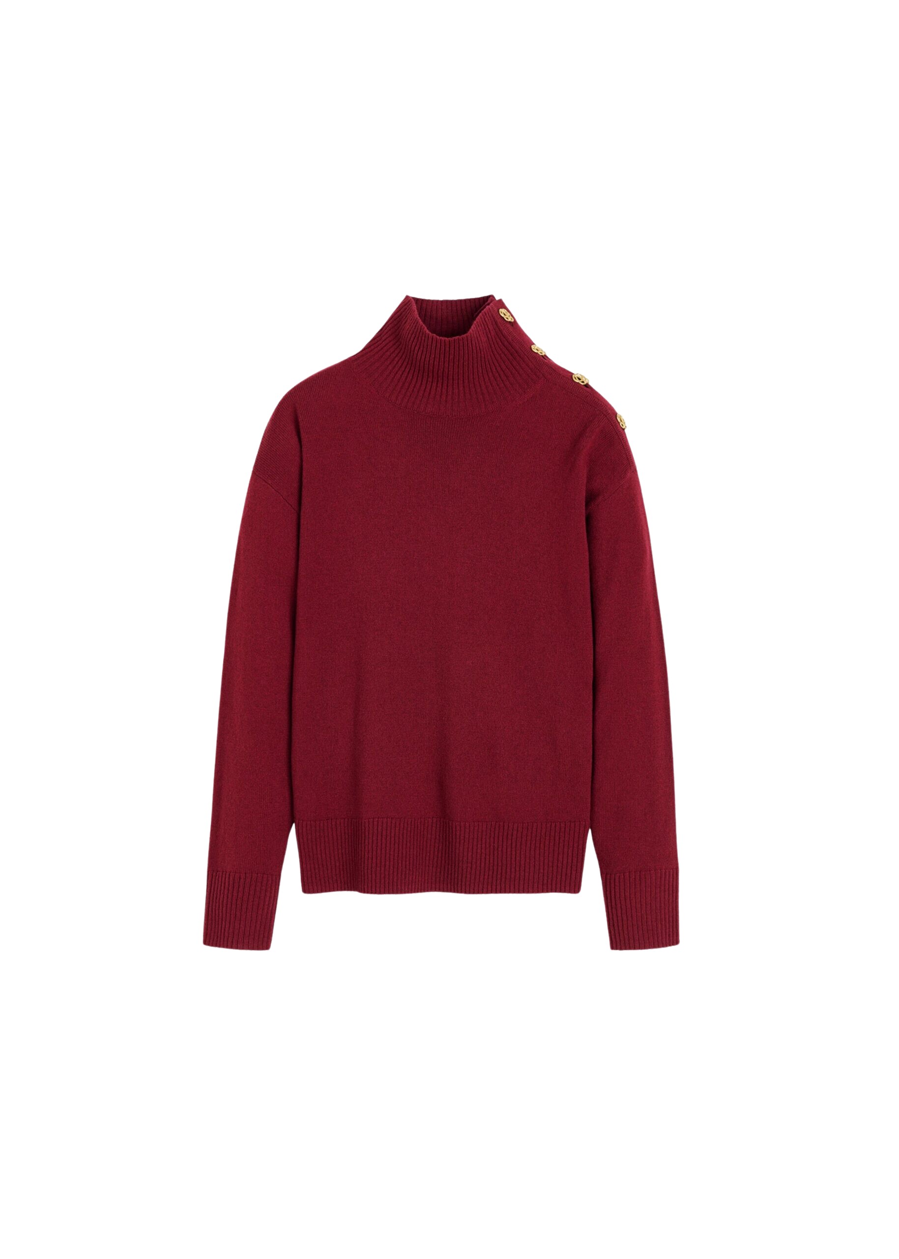 The Frankie Shop Vanille Wool Sweater – Cabernet