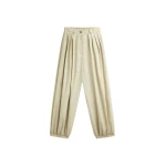 The Frankie Shop Vannes Balloon Pants - Beige - Oversized Minimalist Pants in Beige - Shop at Luxury Shoes 