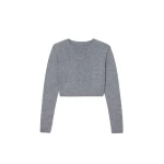 The-Frankie-Shop-Veer-Zip-Cropped-Sweater-Grey-coveti-scaled37940_nobg The Frankie Shop Veer Zip Cropped Sweater - Grey - Oversized Minimalist Knitwear in Grey - Shop at Luxury Shoes