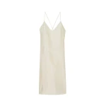 The Frankie Shop Vence Slip Dress - Pale Yellow - Oversized Minimalist Dresses in Yellow - Shop at Luxury Shoes 