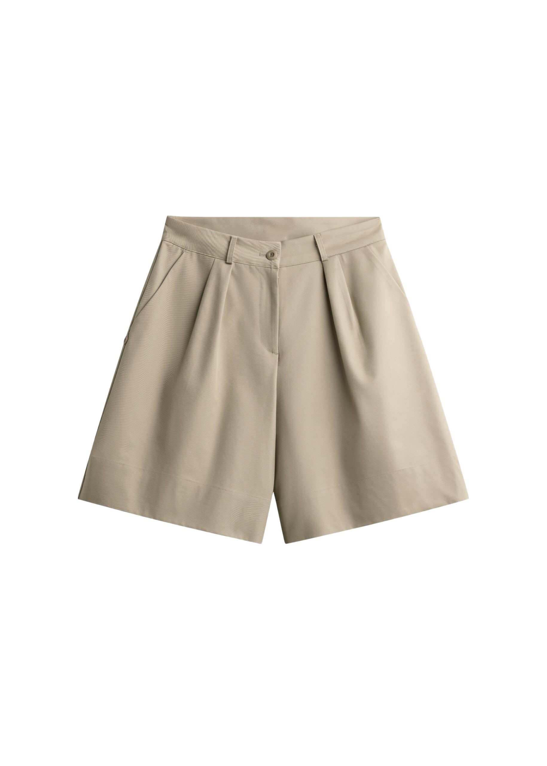 The Frankie Shop Veyra Adjustable Cuff Shorts – Beige