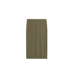 The Frankie Shop Viera Midi Skirt - Khaki - Oversized Minimalist Skirts in Green - Shop at Luxury Shoes 