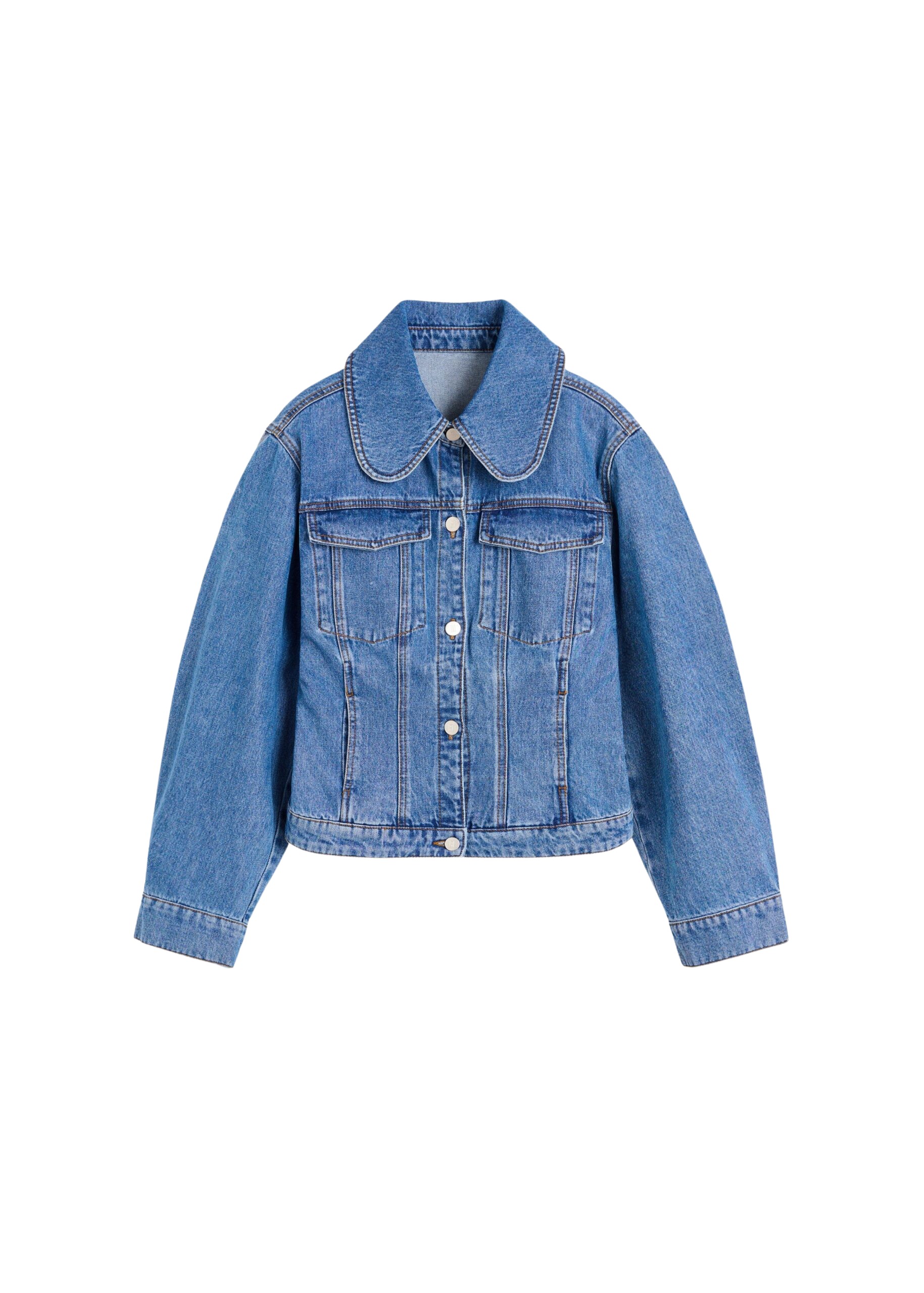 The Frankie Shop Villies Jacket – Mid Denim Blue