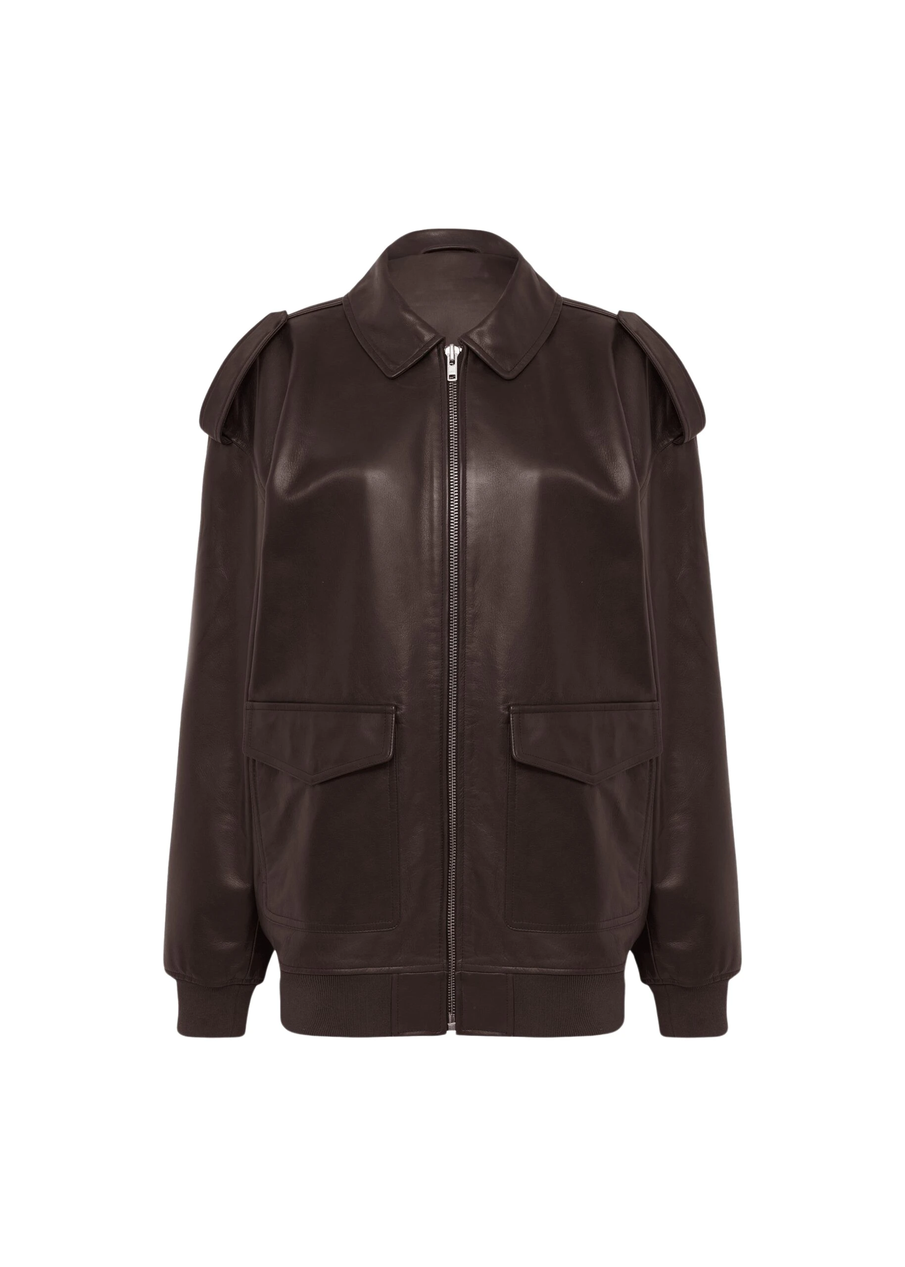 The-Frankie-Shop-Viper-Leather-Jacket-Brown-coveti-scaled95740_nobg The Frankie Shop Viper Leather Jacket - Brown - Oversized Minimalist Jackets in Beige - Shop at Luxury Shoes