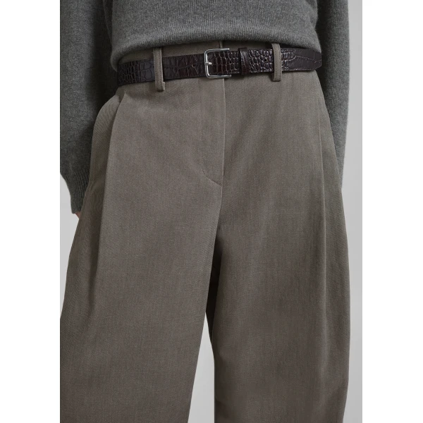The Frankie Shop Vora Barrel Leg Pants – Grey, view 6