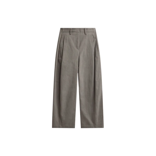 The Frankie Shop Vora Barrel Leg Pants – Grey