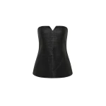 The-Frankie-Shop-Woven-Leather-Strapless-Bodice-Black-coveti-scaled85447_nobg The Frankie Shop Woven Leather Strapless Bodice - Black - Oversized Minimalist Tops in Black - Shop at Luxury Shoes