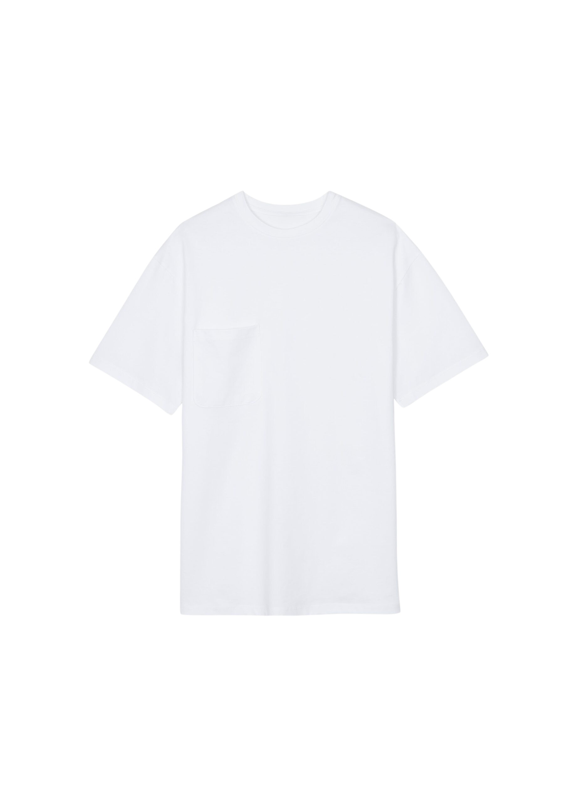 The Frankie Shop Yuri Boxy Super Soft Tee - White - Oversized Minimalist Tops in White - Shop at Luxury Shoes 