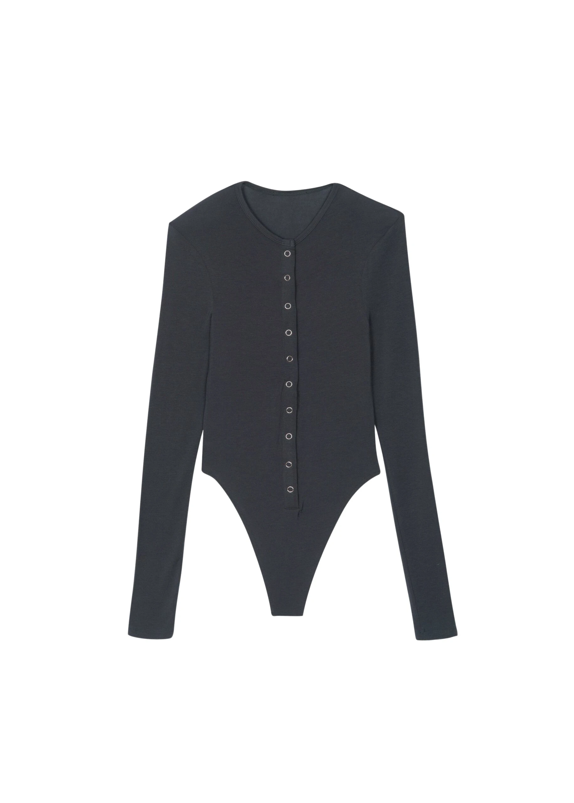 The Frankie Shop Zadie Bodysuit – Charcoal
