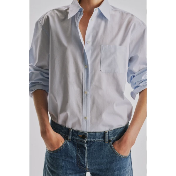 The Row Elva Shirt - Tops - Luxury Ready-to-Wear at Luxury Shoes 