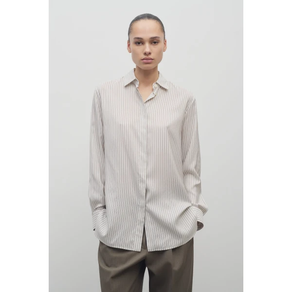 The Row Vanda Shirt - Tops - Luxury Ready-to-Wear at Luxury Shoes 