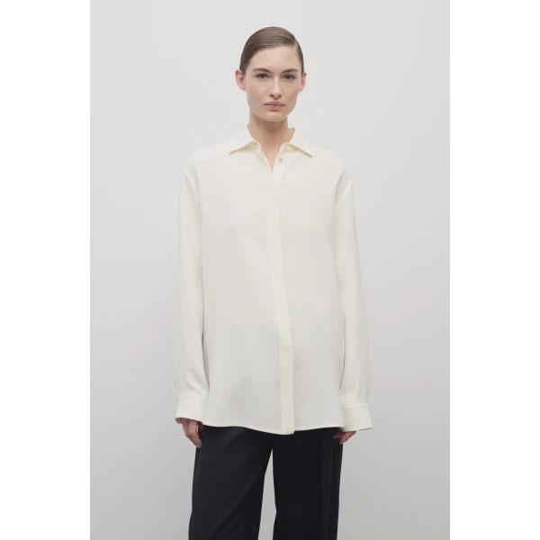 The Row Vanda Shirt - Tops - Luxury Ready-to-Wear at Luxury Shoes 