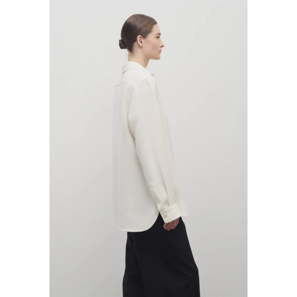 The Row Vanda Shirt - Tops - Luxury Ready-to-Wear at Luxury Shoes 