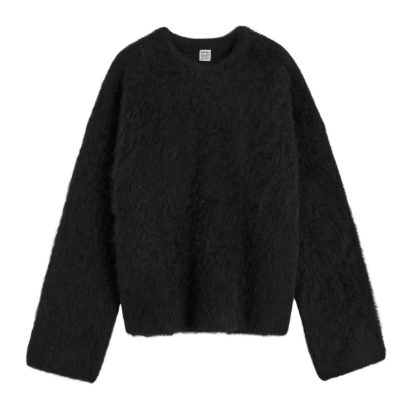 Toteme Boxy Alpaca Knit Black
