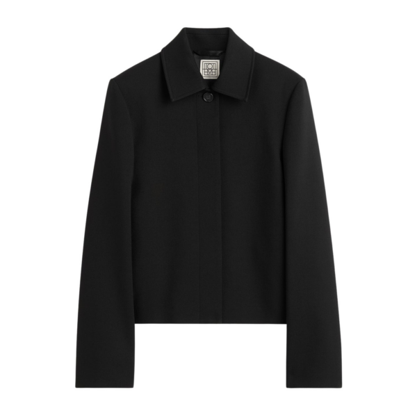 Toteme Boxy Twill Jacket Black