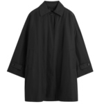 Totême Car Coat Black - Coats - Scandinavian Minimalist Luxury at Luxury Shoes 