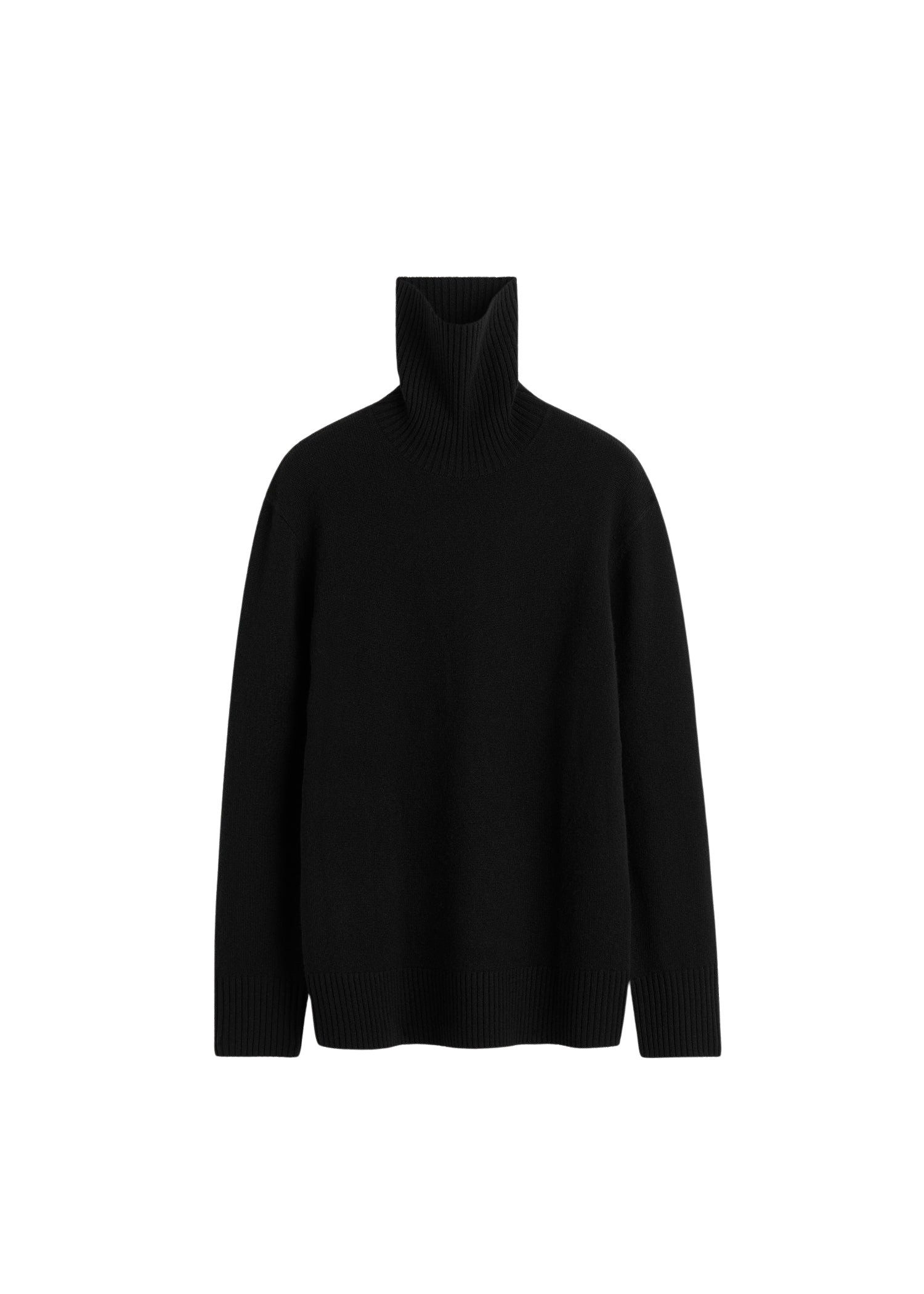 Toteme Cashmere Turtleneck Black Knit