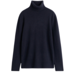 Toteme-Cashmere-Turtleneck-Navy60850_nobg Totême Cashmere Turtleneck Navy - Knitwear - Scandinavian Minimalist Luxury at Luxury Shoes