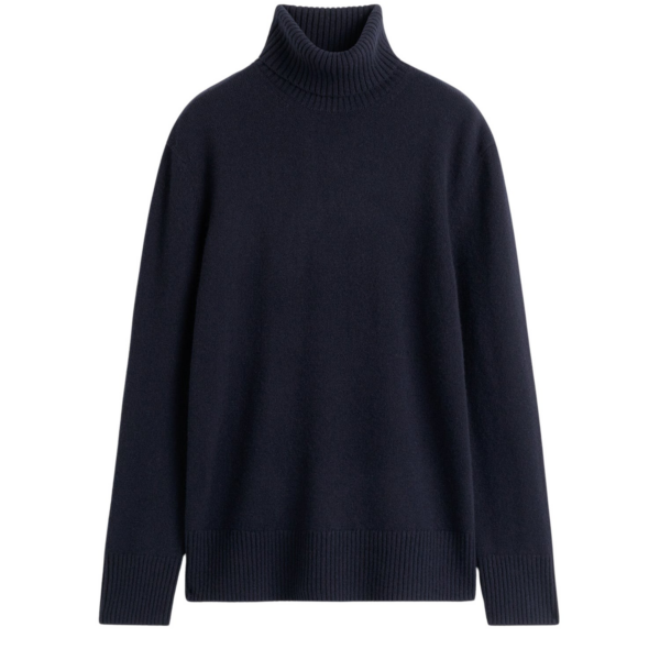 Toteme Cashmere Turtleneck Navy Knit