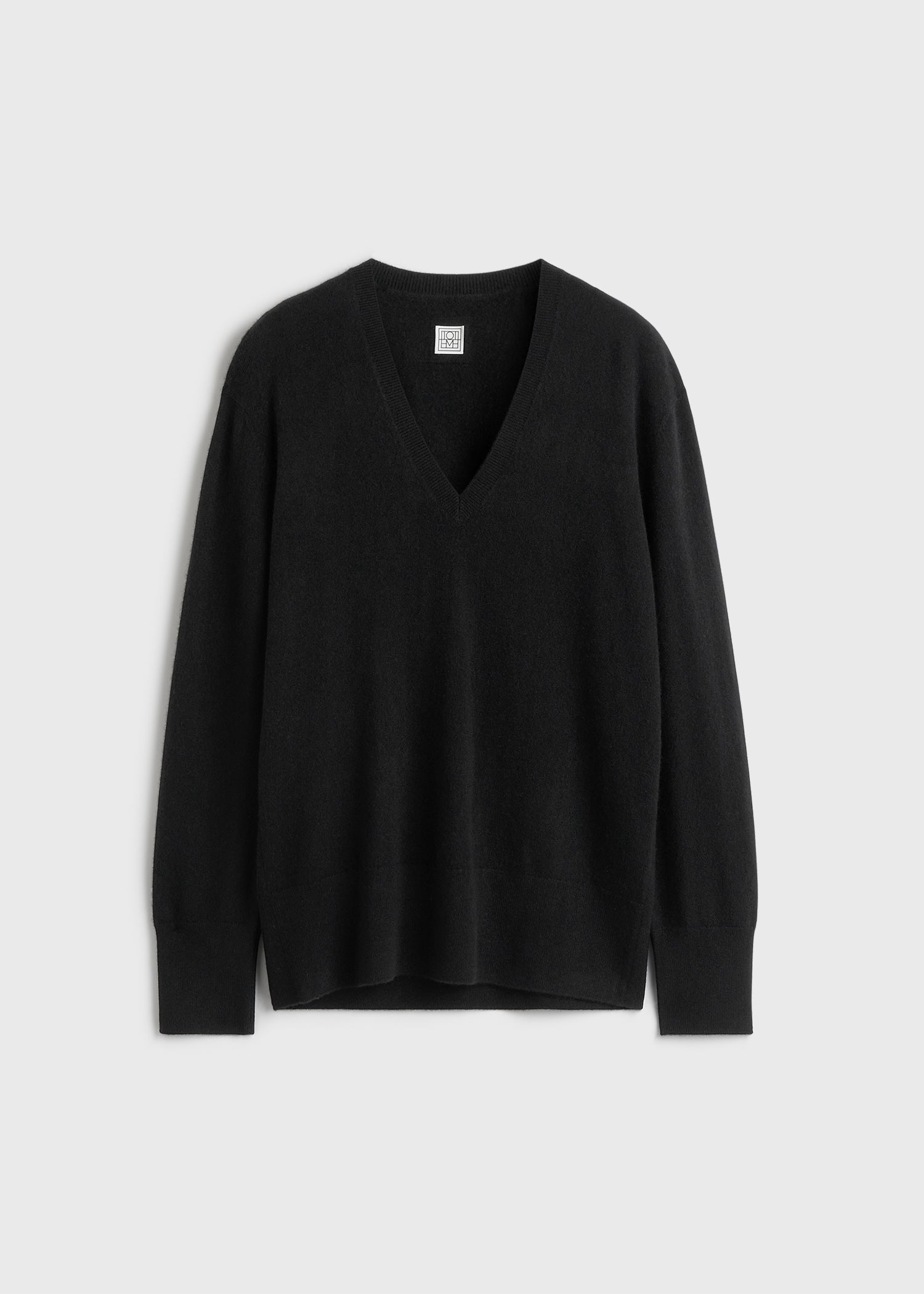 Toteme Cashmere V-Neck Knit Black