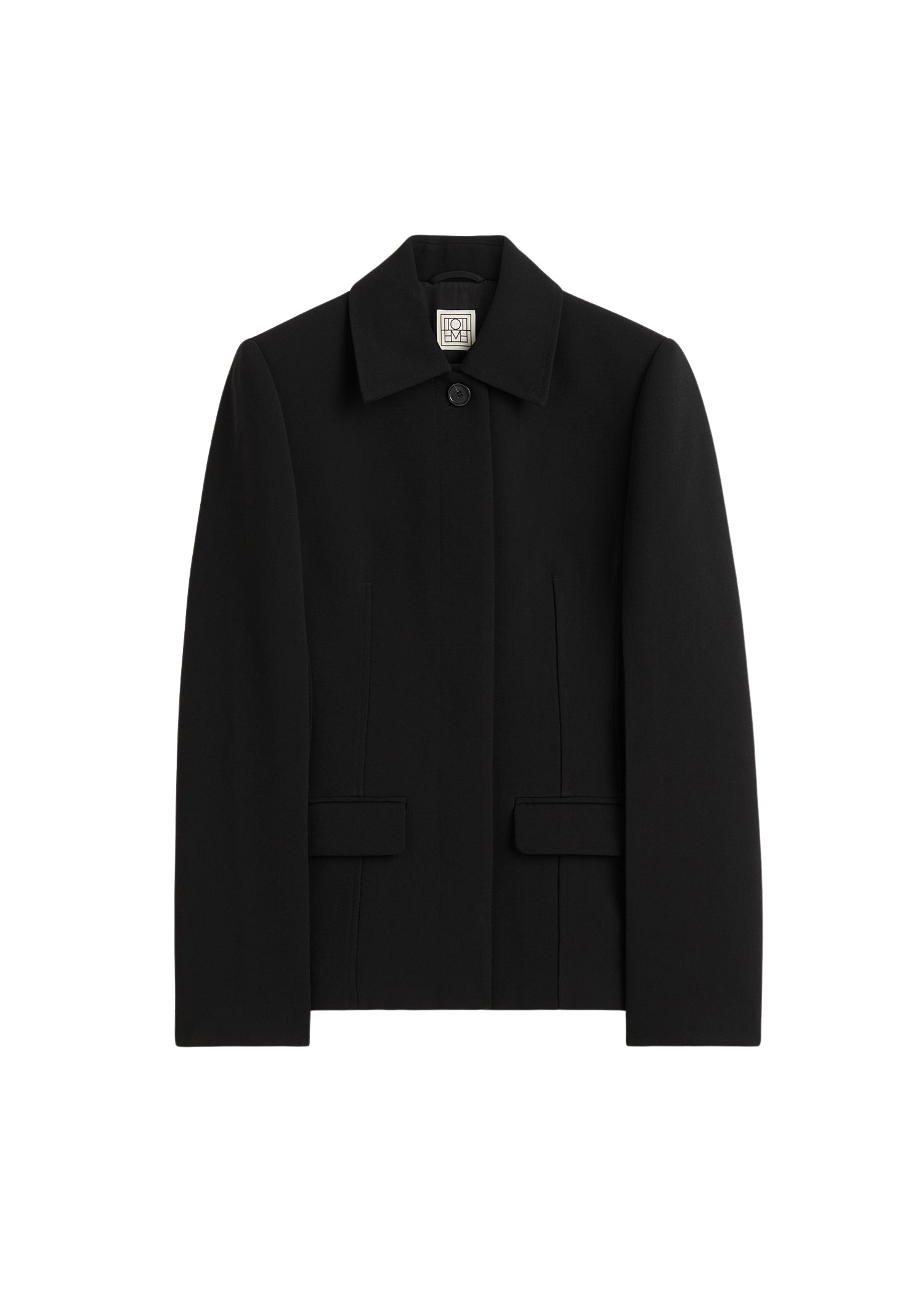 Toteme-Cinched-Pocket-Jacket-Black14930_nobg Totême Cinched Pocket Jacket Black - Jackets - Scandinavian Minimalist Luxury at Luxury Shoes