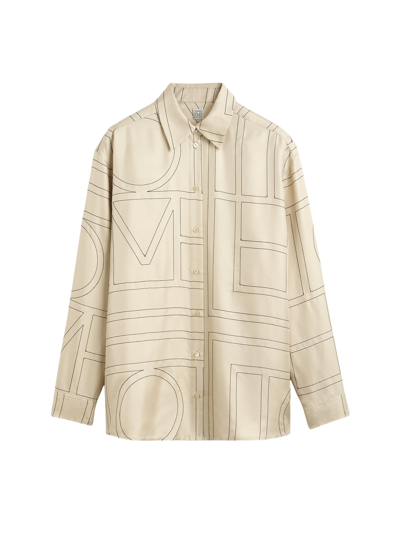 Toteme-Classic-Embroidered-Shirt-Ivory79078_nobg Totême Classic Embroidered Shirt Ivory - Tops - Scandinavian Minimalist Luxury at Luxury Shoes