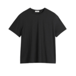 Totême Classic Tee Black - Tops - Scandinavian Minimalist Luxury at Luxury Shoes 