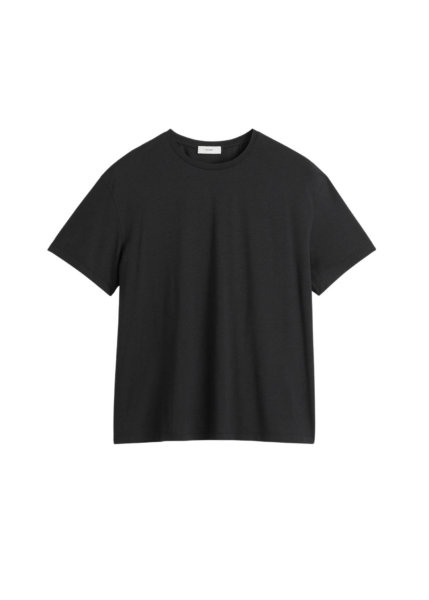 Totême Classic Tee Black - Tops - Scandinavian Minimalist Luxury at Luxury Shoes 