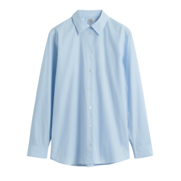 Toteme Classic Tumbled Shirt Sky