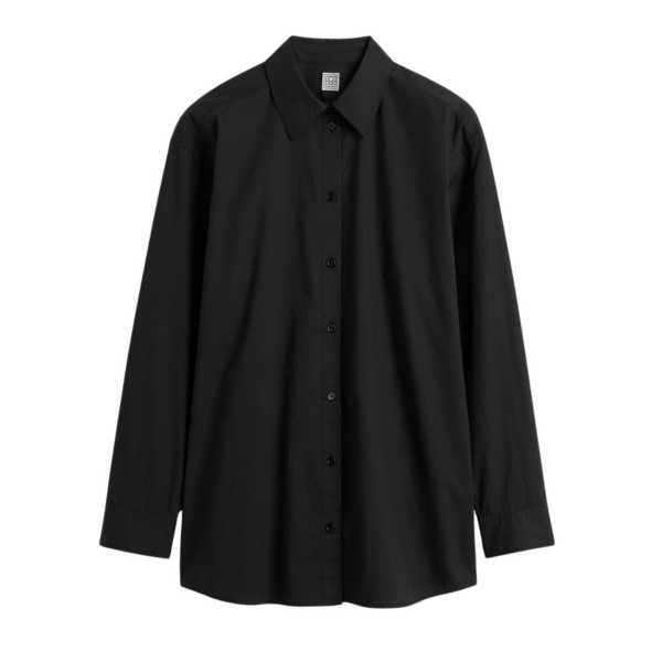 Toteme Classic Tumbled Shirt Washed Black