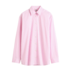 Totême Classic Tumbled Striped Shirt White/Bloom - Tops - Scandinavian Minimalist Luxury at Luxury Shoes 